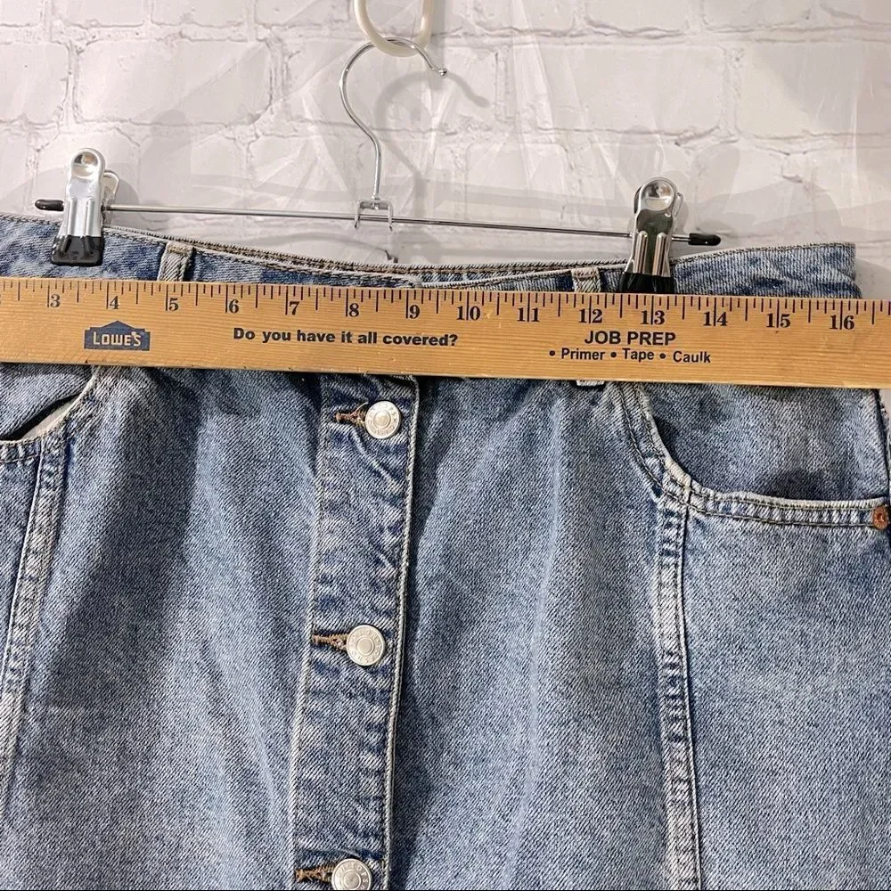 Topshop Moto | Denim Button Down Skirt